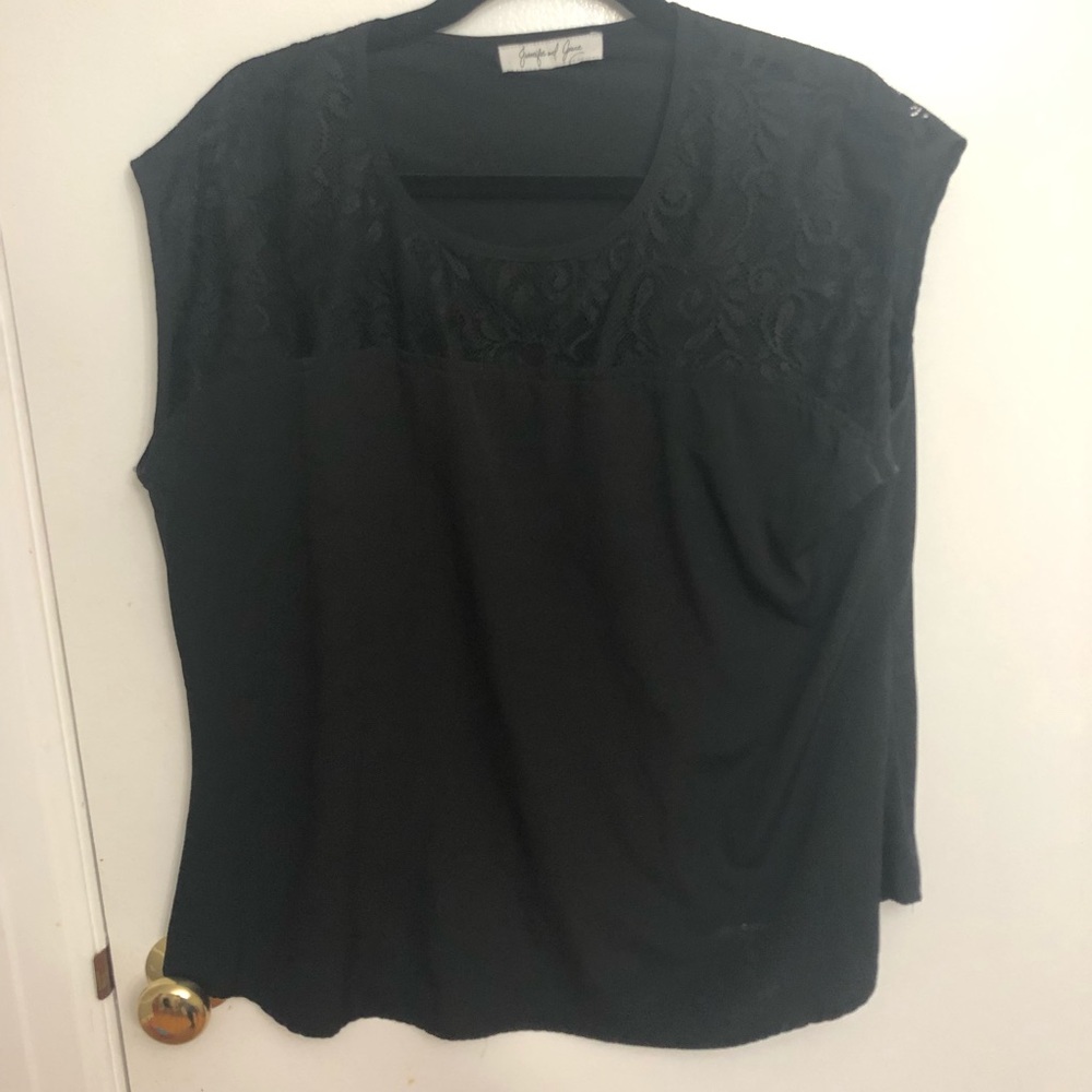Black lace top